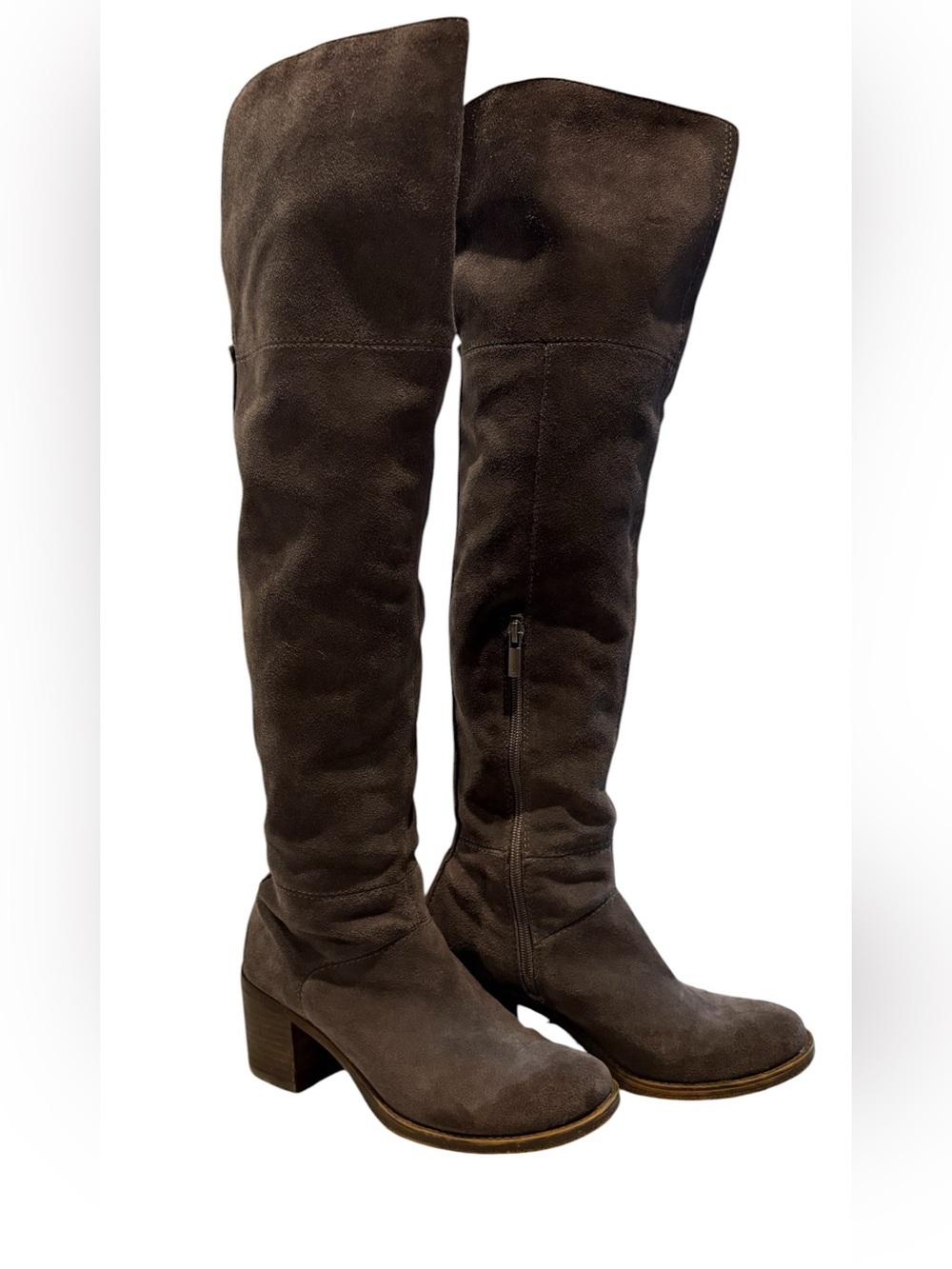 Lucky Brand - Women's Rayla suede over the knee boots. dark brown. Size 7.5
